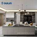 Modern fashion high gloss kitchen cabinet customization